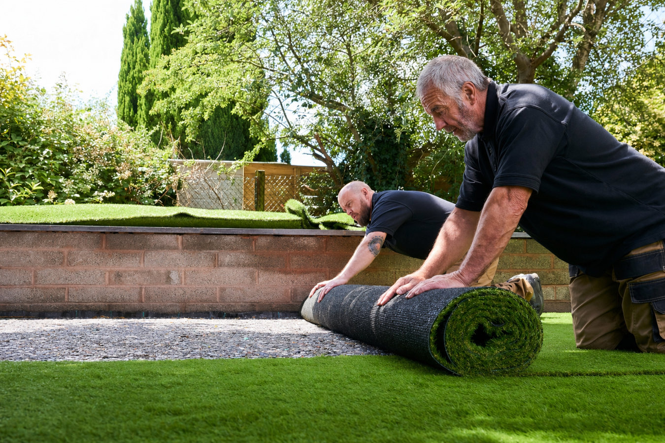 Artificial turf installation in North Port, FL